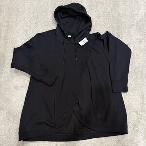 Old Navy Black Hooded Open-Front Pullover